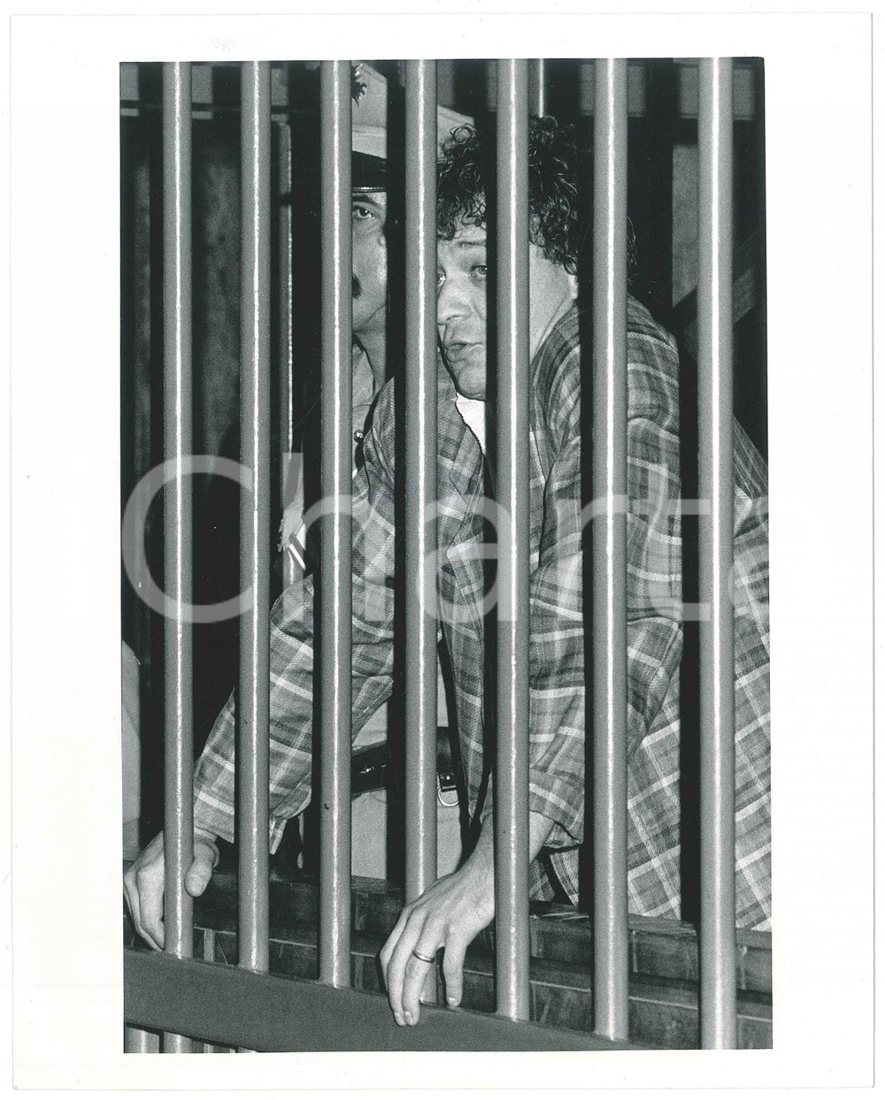 Fotografia d epoca originale 1987 MILANO Renato VALLANZASCA durante un processo  Foto 20x25 cm 1