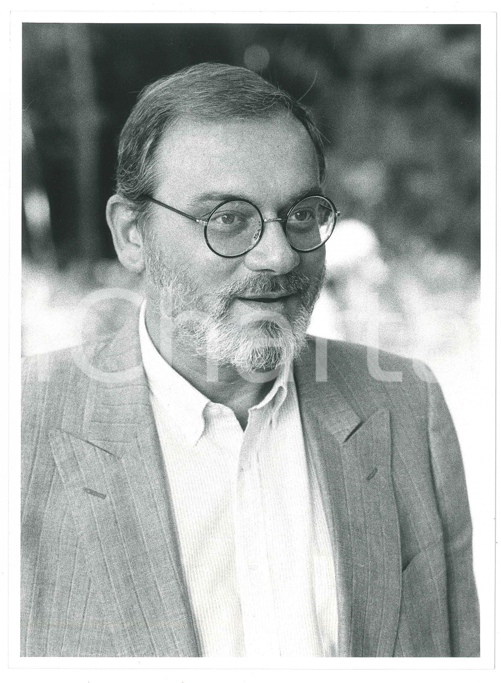 Fotografia d epoca originale 1985 ca COSTUME ITALIA Giornalista Piero OSTELLINO Ritratto  Foto 18x24 cm 5 1