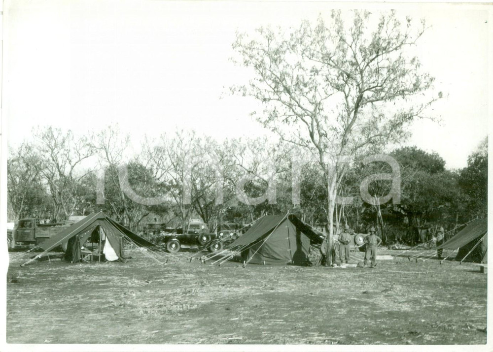Fotografia d epoca originale 1937 LAGO TANA ETIOPIA Accampamento Missione Giotto DAINELLI Fotografia 1