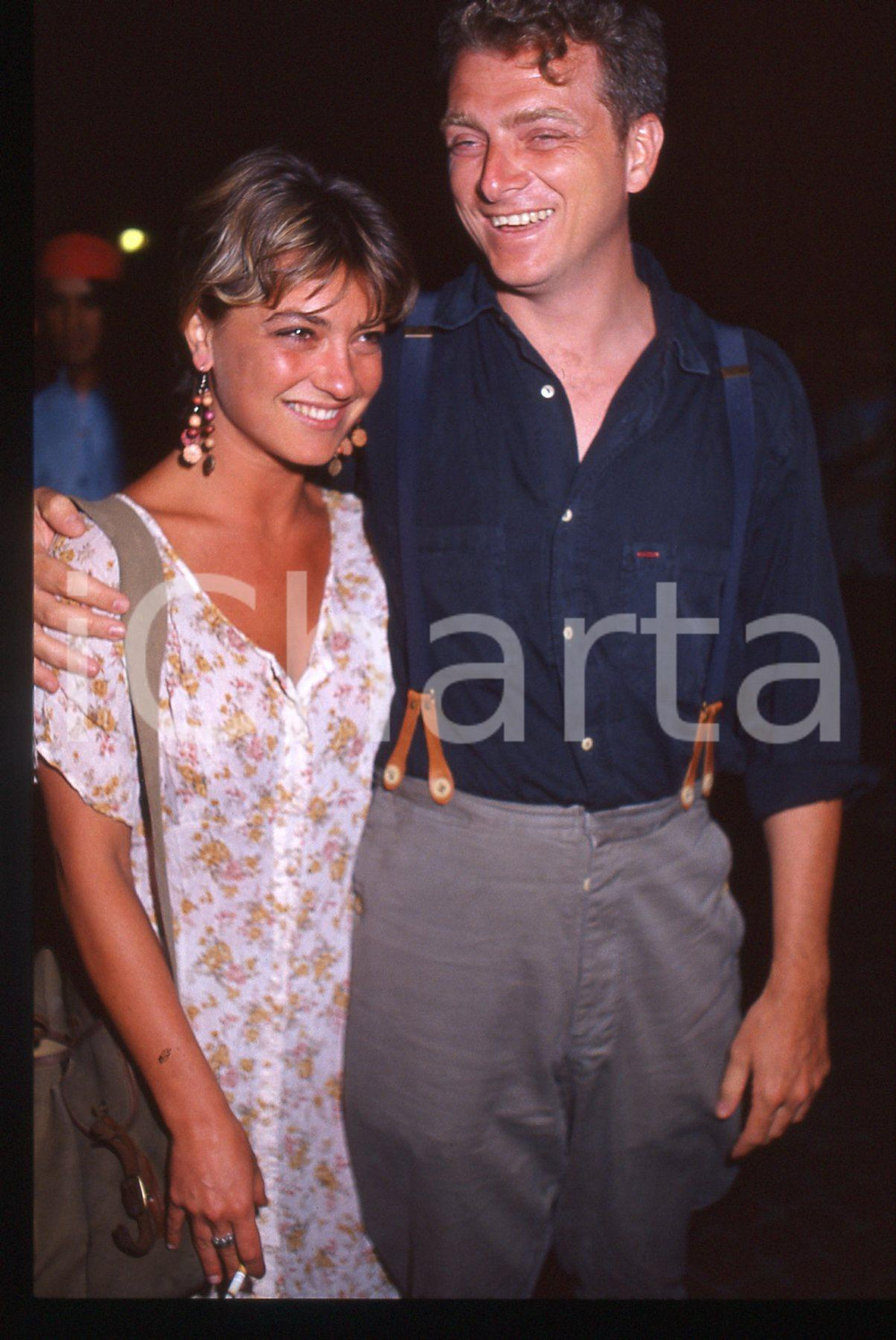 35mm vintage slide* 1990 ca ROMA - Alexandra LA CAPRIA e Guidalberto TORLONIA 8