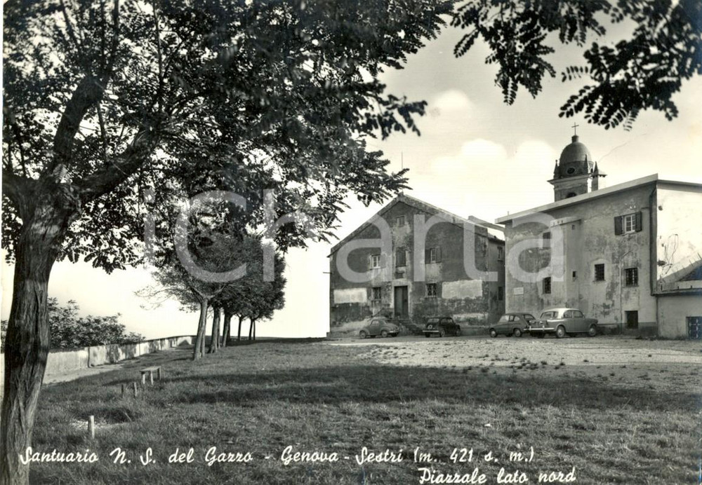 Cartolina originale da collezione 1961 GENOVA SESTRI Santuario di Nostra Signora del GAZZO Cartolina FG VG 1