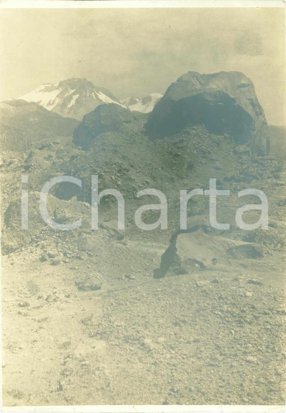 Fotografia d epoca originale 1929 CILE Il desolato orrore del deserto di ATACAMA Vera fotografia 1