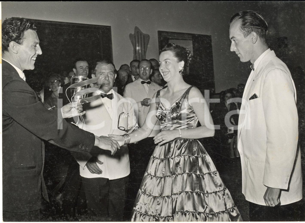 1956 ASIAGO Torneo BALLO DA SALA - I vincitori Minnerl et Gerhard SANDNER Foto