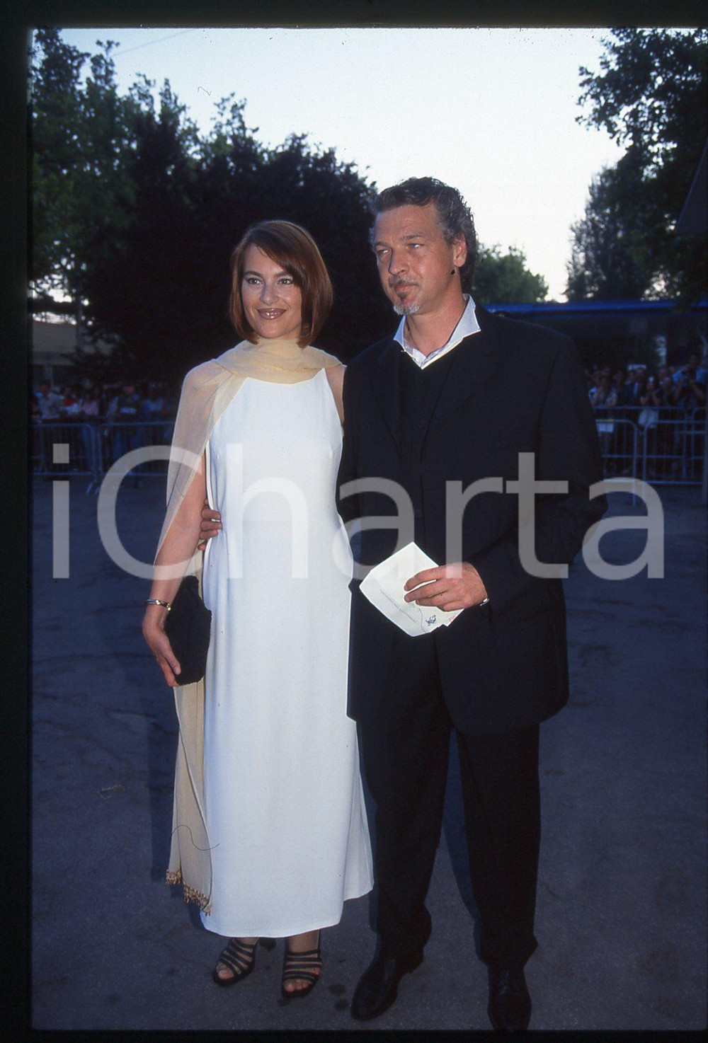 35mm vintage slide* 1995 ca MILANO TELEGATTI Stefano TACCONI e Laura SPERANZA 2