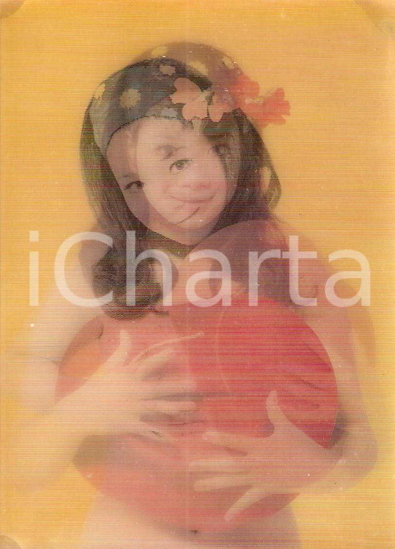 Cartolina originale da collezione 1970 ca EROTICA VINTAGE Japanese girl with a cowboy hat OLOGRAFICA 1 1