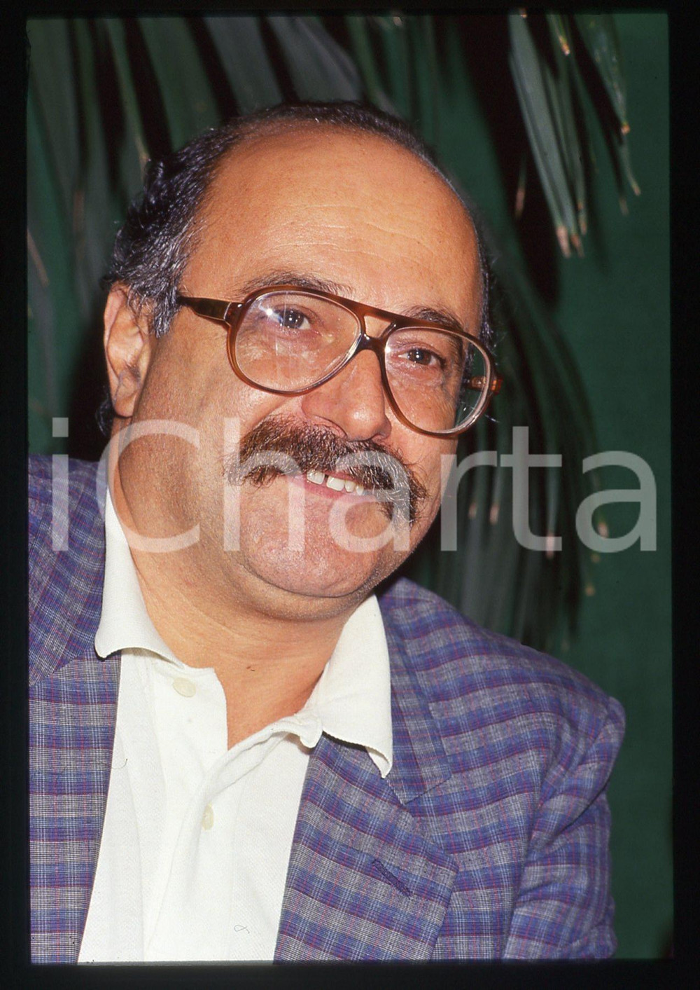 Fotografia d epoca originale 35mm vintage slide 1988 POLITICA Massimo SCALIA Ritratto del deputato VERDI 1 1