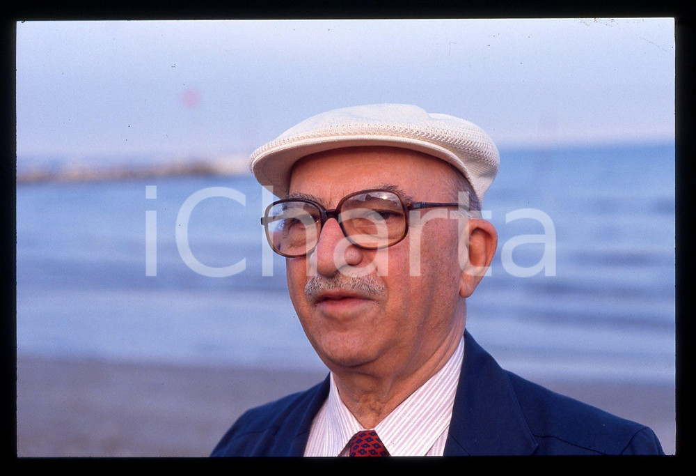 35mm vintage slide*1990 VENEZIA LIDO - Alberto LATTUADA Ritratto del regista 5