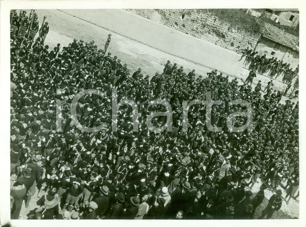 Fotografia d epoca originale 1935 ca ROMA Grande adunanza BALILLA e Avanguardisti Fotografia 1