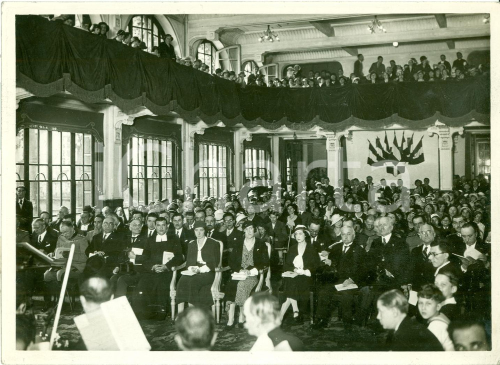 Fotografia d epoca originale 1930 ca TORINO Premiazione allievi Collegio SAN GIUSEPPE Adelaide di SAVOIA Foto 1