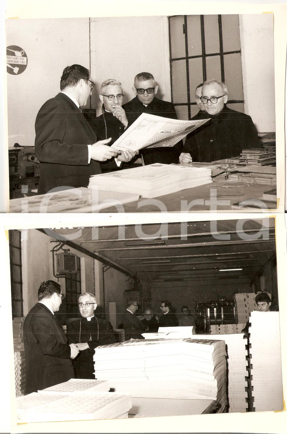Fotografia d epoca originale 1969 PAVIA Tip. Mario PONZIO Mons. Antonio ANGIONI Gelati MOTTA FRONTE RETRO 1