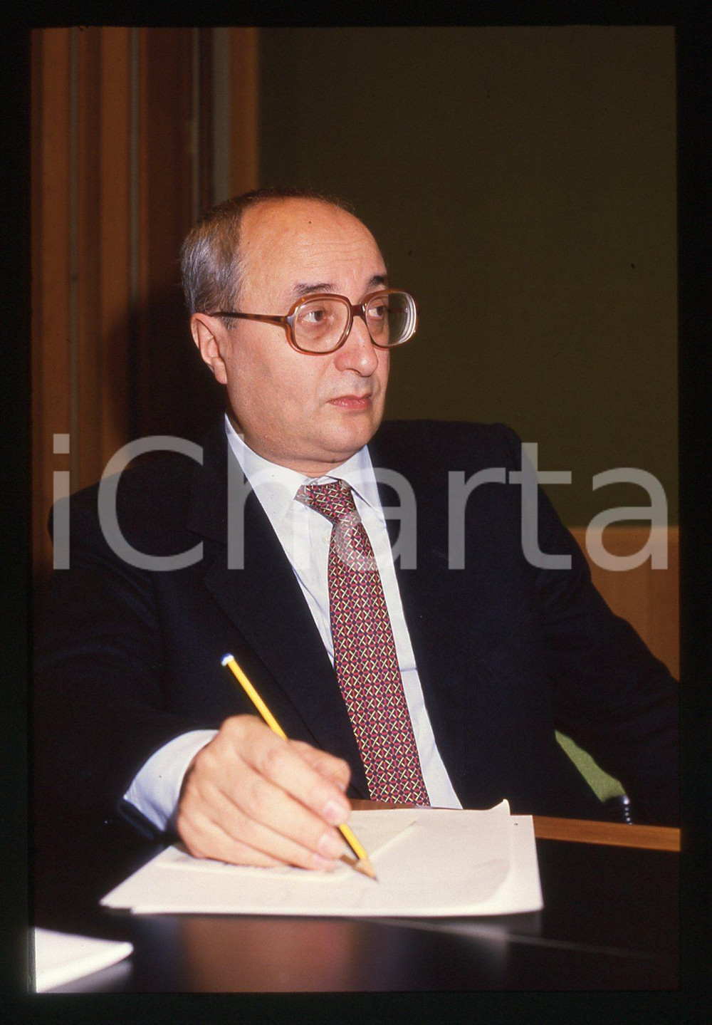 35mm vintage slide* 1988 Enrico DE MITA Conferenza Politica Fiscale (6)