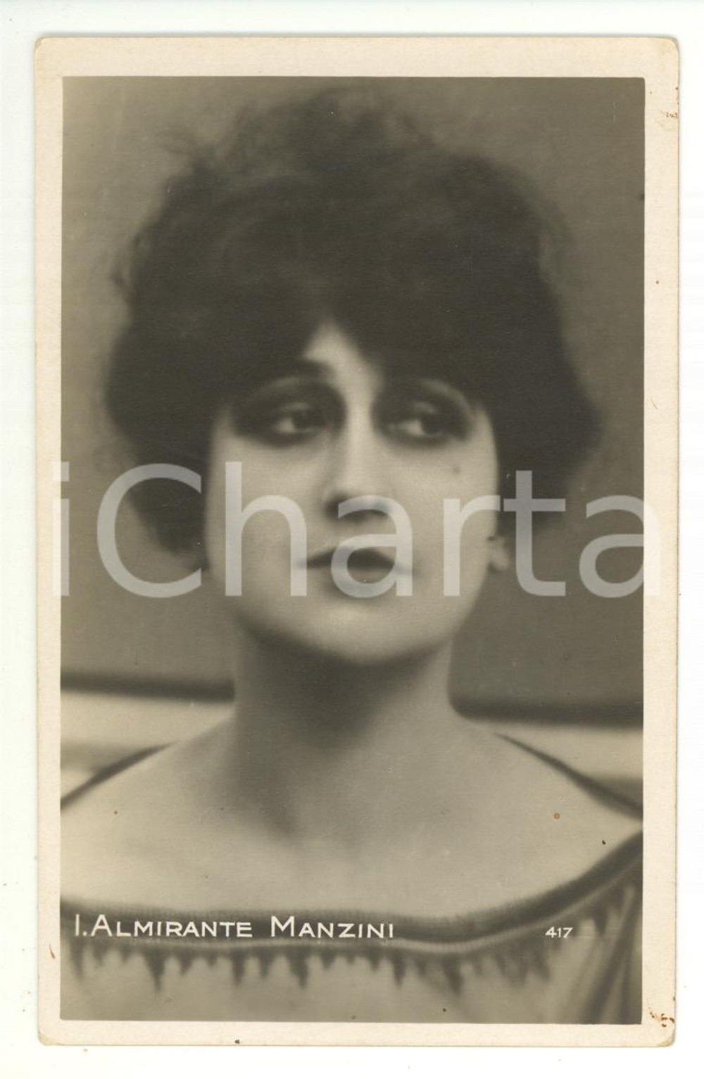 Cartolina originale da collezione Italia Almirante Manzini anni  20  Attrice Cinema 1