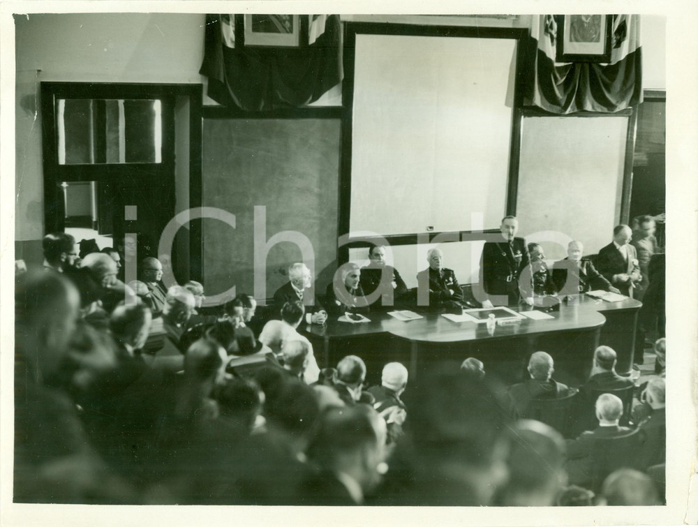 Fotografia d epoca originale 1935 ca MILANO Guido PESENTI Congresso ostetricia Clinica Luigi MANGIAGALLI Foto 1