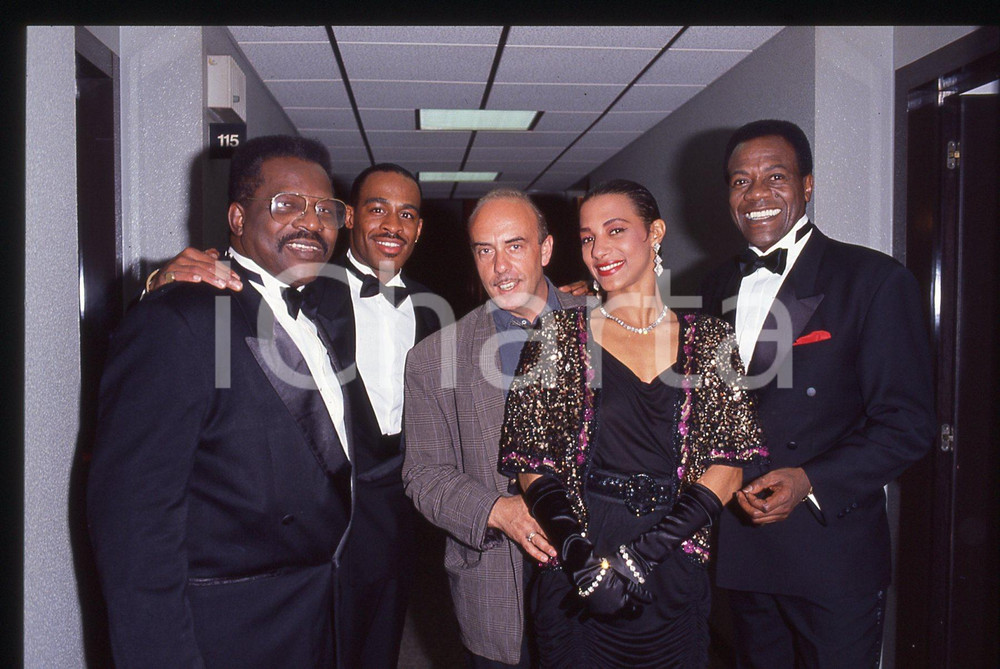 35mm vintage slide* 1991 TELEMIKE - THE PLATTERS backstage (14)