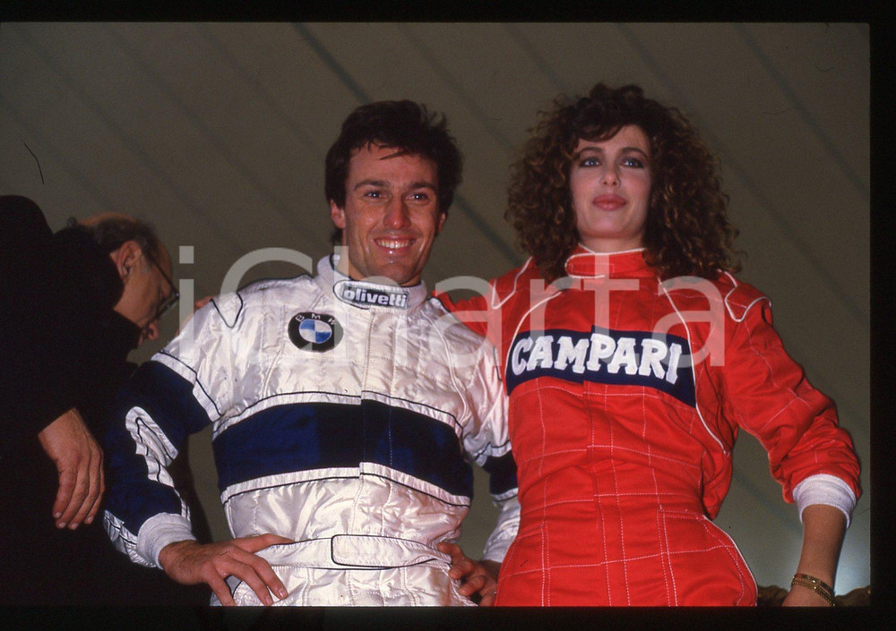 35mm vintage slide* 1988 AIRC Gara beneficenza - Andrea DE CESARIS Kelly LEBROCK