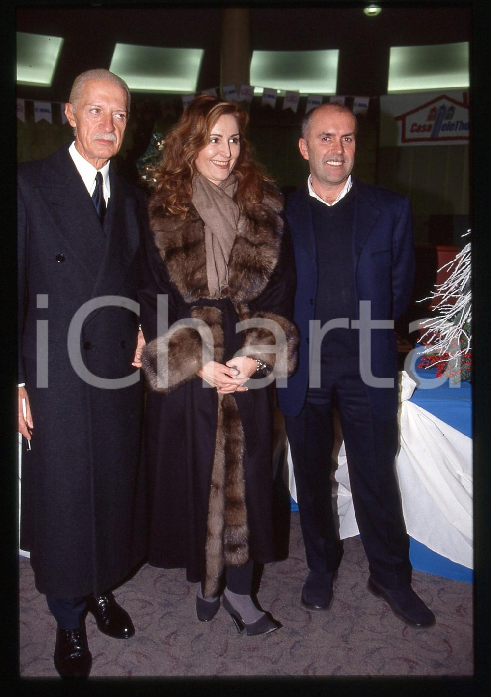 Fotografia d epoca originale 35mm vintage slide 2000ca COSTUME Daniela SANTANCHE  Alviero MARTINI TELETHON 1 1