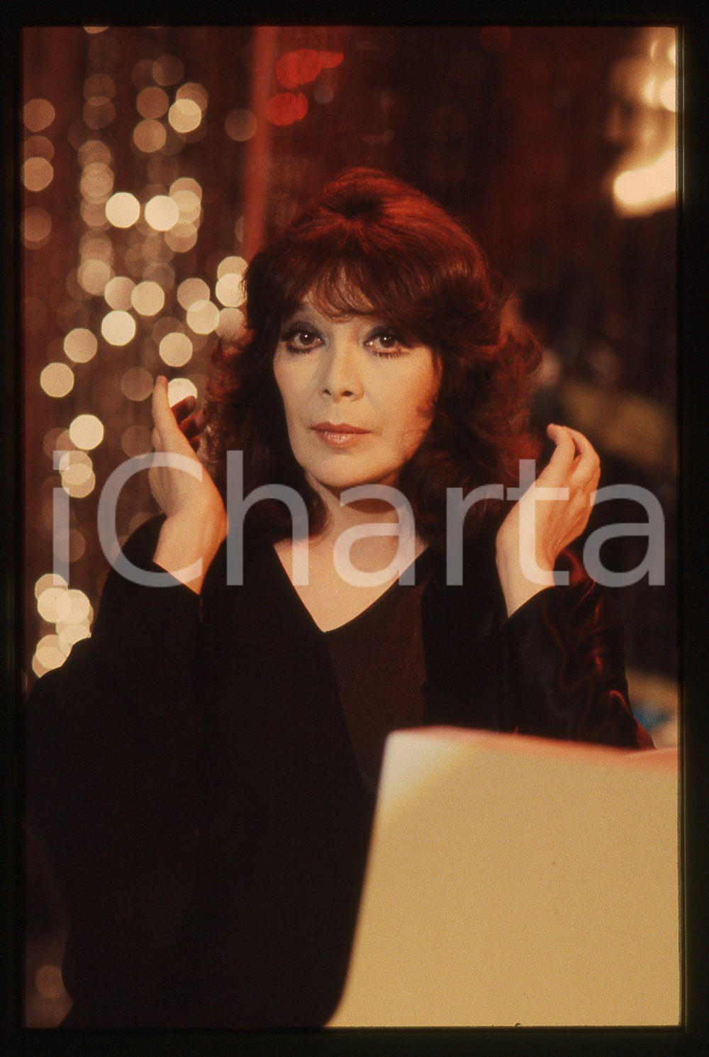 35mm vintage slide* 1985ca MUSICA Juliette GRÉCO Ritratto della cantante (10)