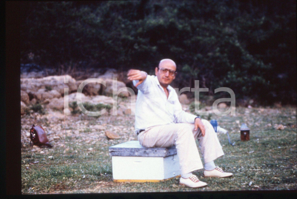 35mm vintage slide*1986 O MELISSOKOMOS Il regista Theo ANGELOPOULOS sul set 1