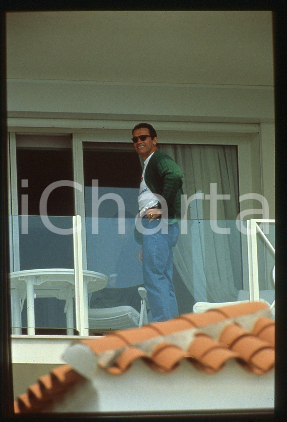 35mm vintage slide* 1991 ANTIBES Arnold SCHWARZENEGGER HOTEL du CAP-EDEN-ROC (5)
