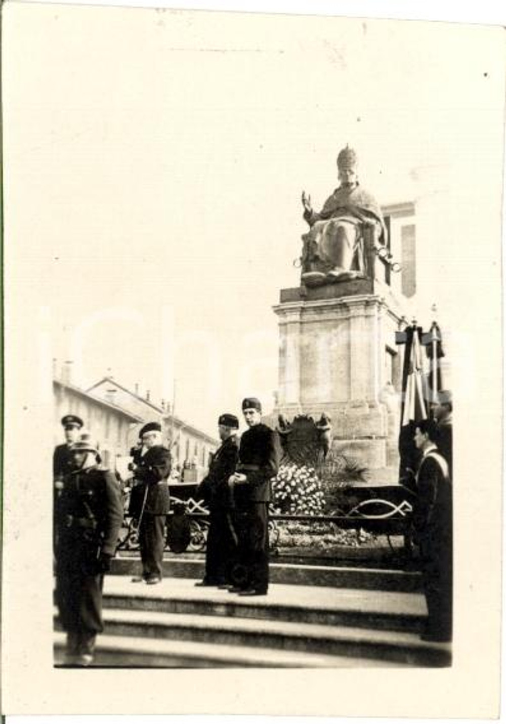 Fotografia d epoca originale 1939 DESIO MB L omaggio delle autoritÃ  a PIO XI Foto 1