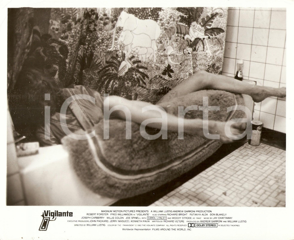 Fotografia d epoca originale 1983 VIGILANTE Movie by William LUSTIG Dead woman in the bathtub Photo 25x20 cm 1