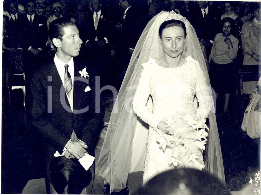1966 ROMA Chiesa del Gesù - Nozze principe Carlo GIOVANELLI - Elettra MARCONI