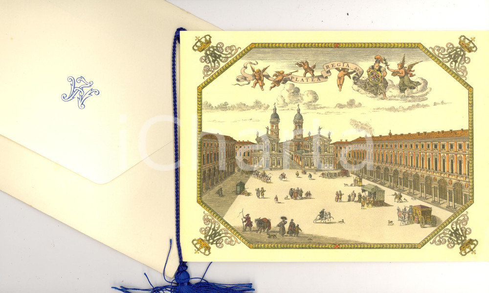 Materiale pubblicitario d’epoca 1953 TORINO Circolo FILARMONICA WHIST Salone d ingresso 1