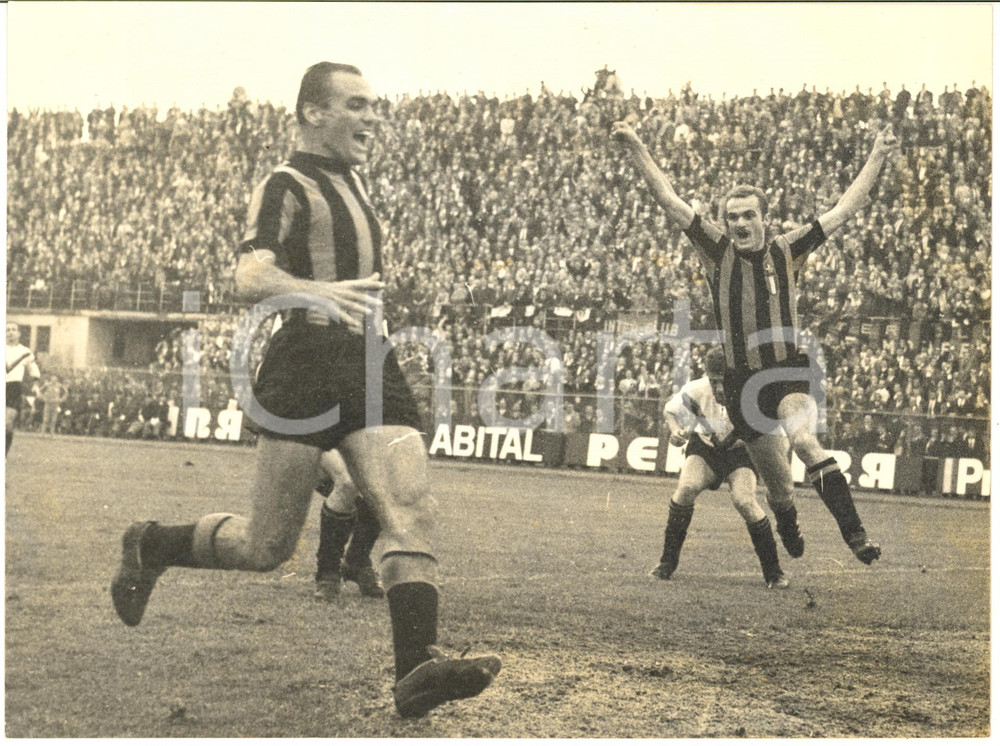 1966 CALCIO SERIE A ATALANTA-INTER 0-5 Primo goal di Sandro MAZZOLA *Foto