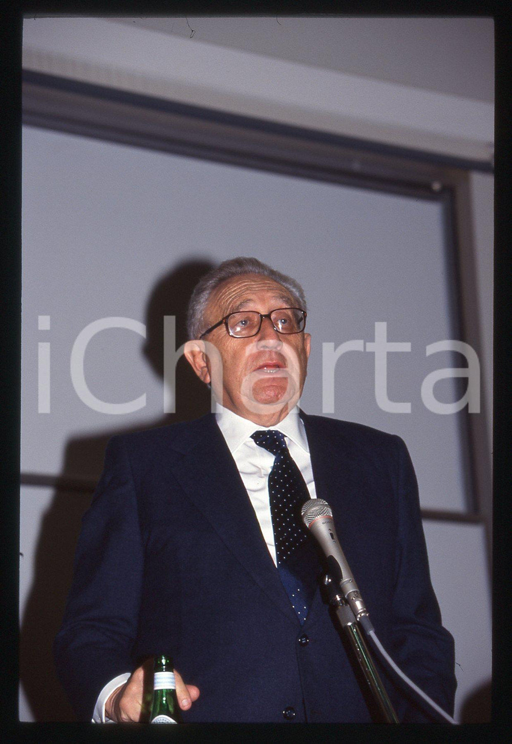 35mm vintage slide* 1995 ca ITALIA Henry KISSINGER Ritratto del politico USA *40