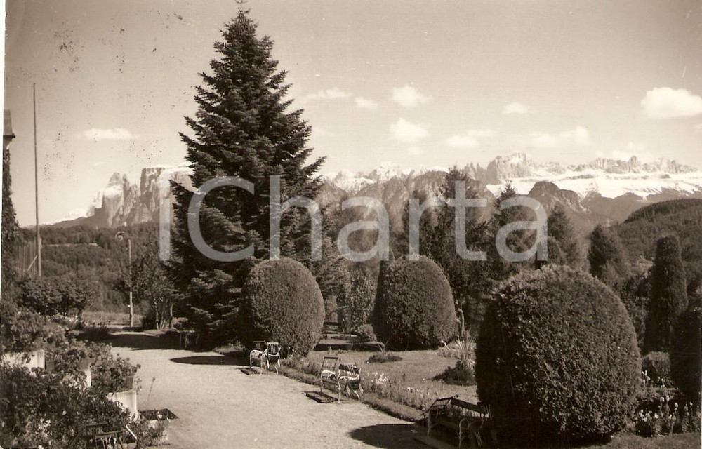 Cartolina originale da collezione 1958 RENON (BZ) Frazione SOPRABOLZANO Parco Hotel HOLZNER *Cartolina FP VG 1