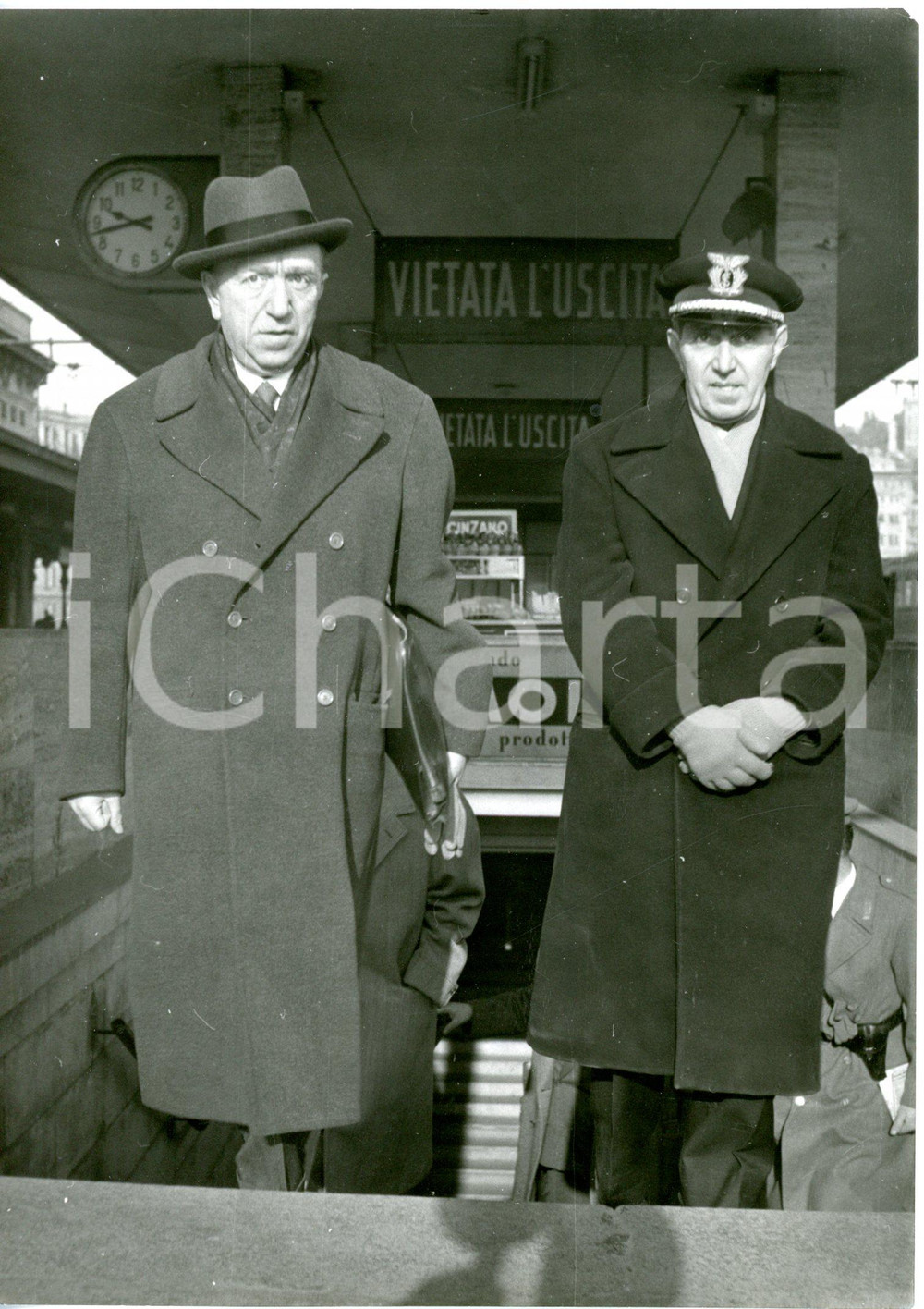 1956 GENOVA Piazza Principe - Partenza del ministro Ezio VANONI - Foto
