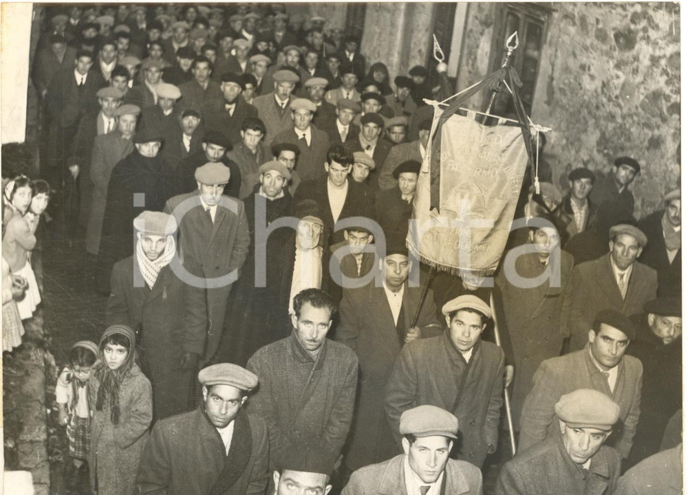 1961 VALLEDOLMO Funerali consigliere Saverio PANZICA ucciso con la lupara *Foto