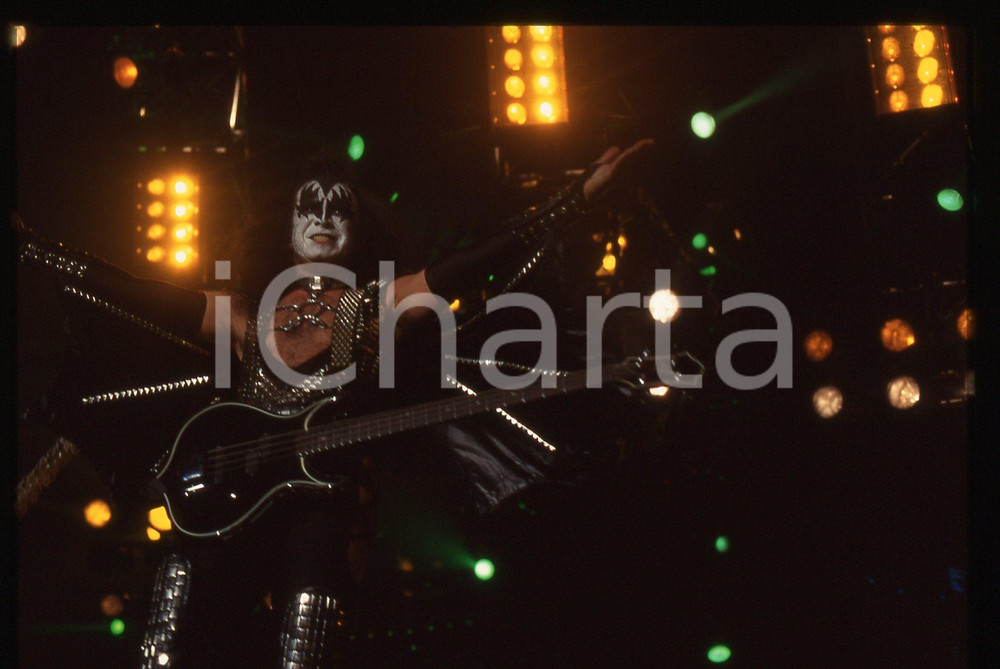 35mm vintage slide* 1999 FORUM DI ASSAGO Gene SIMMONS dei KISS in concerto (7)