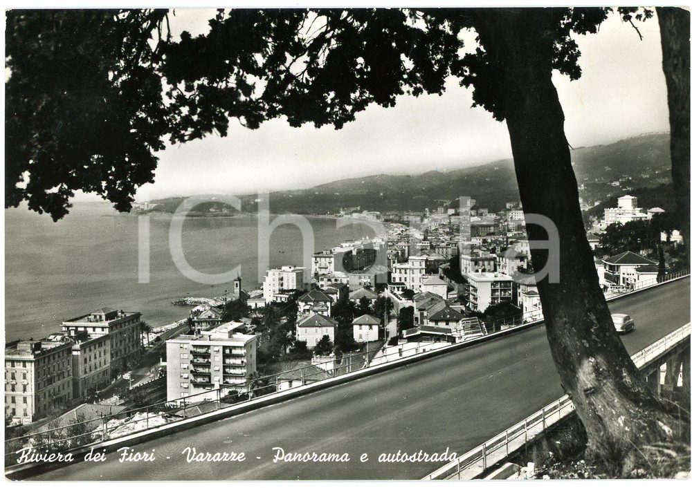 Cartolina originale da collezione 1960 VARAZZE SV Panorama dall Autostrada  Cartolina FG VG 1