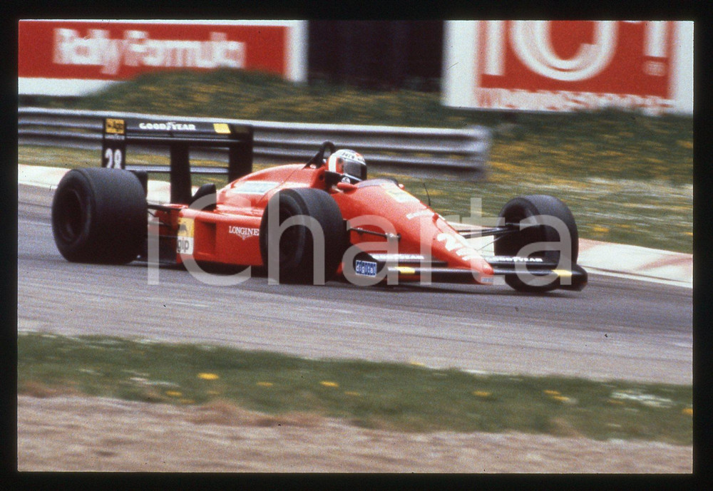 35mm vintage slide* 1988 GP SAN MARINO Gerhard BERGER FERRARI F1-87/88C - Gara