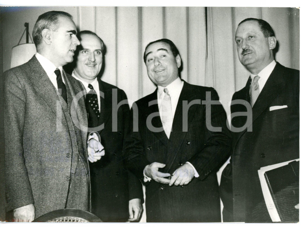 1959 ZURIGO Adnan MENDERES - Konstantinos KARAMANLIS - Fatin Rüştü ZORLU *Foto