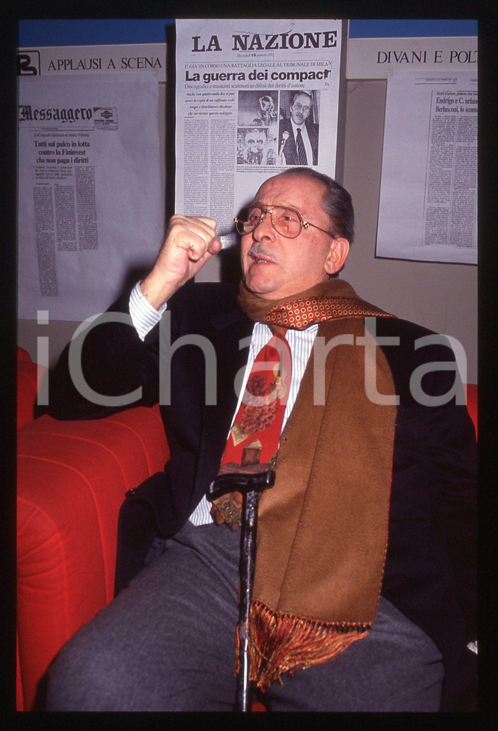 35mm vintage slide* 1992 MILANO - Domenico MODUGNO a CONCERTO ITALIANO (37)