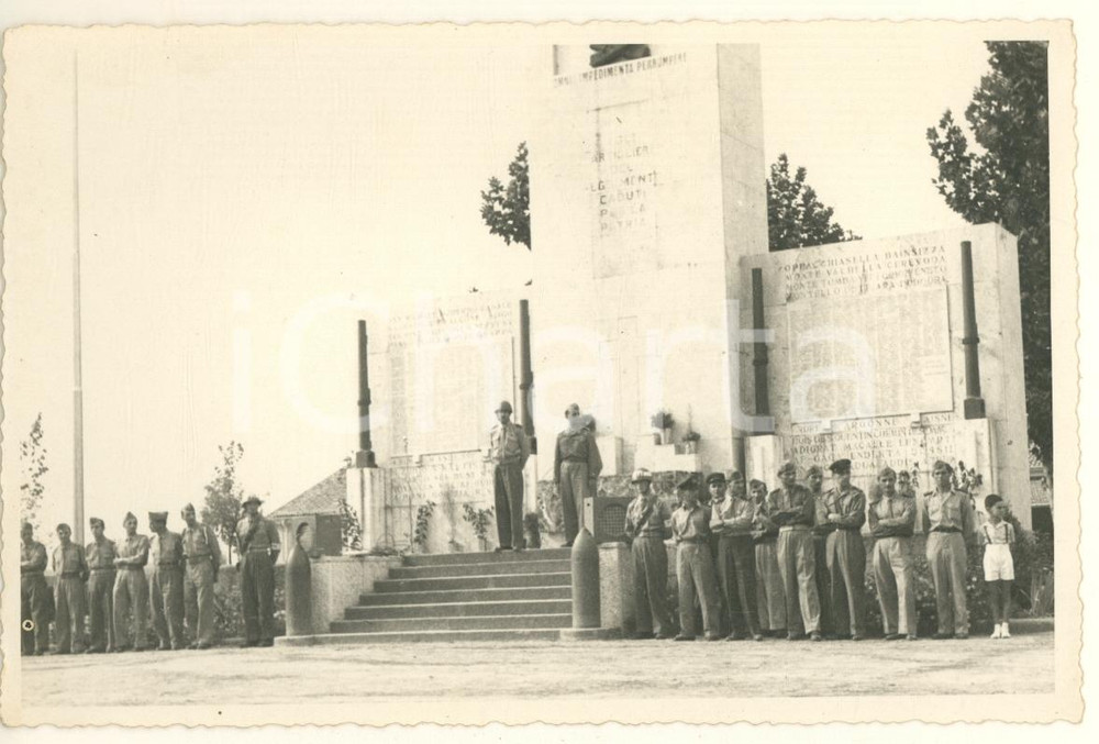 Fotografia d epoca originale 1947 MODENA Caserma Ottavo Campale  Ufficiali al giuramento avieri Foto 14x9 1