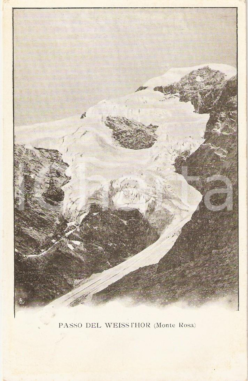 Cartolina originale da collezione 1909 MACUGNAGA (VB) Monte ROSA  Passo del WEISSTHOR *Cartolina FP VG 1