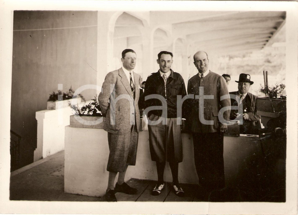 Fotografia d'epoca originale 1932 SANREMO Tiro al piccione Pino BUTTAFAVA vince Campionato Italiano *FOTO 1