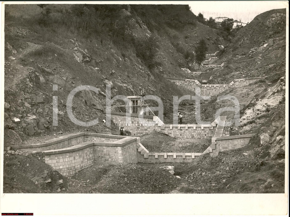 Fotografia d epoca originale 1934 CASTELFRANCO IN MISCANO Torrente MARE DEI GRILLI 1