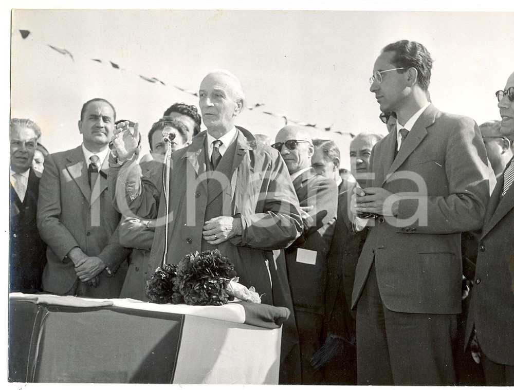 1956 APPODERAMENTI DI PUGLIA E LUCANIA Antonio SEGNI in visita ufficiale *Foto
