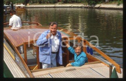 35mm vintage slide*1987 VENEZIA Joseph L.MANKIEWICZ moglie Mostra del Cinema(45)