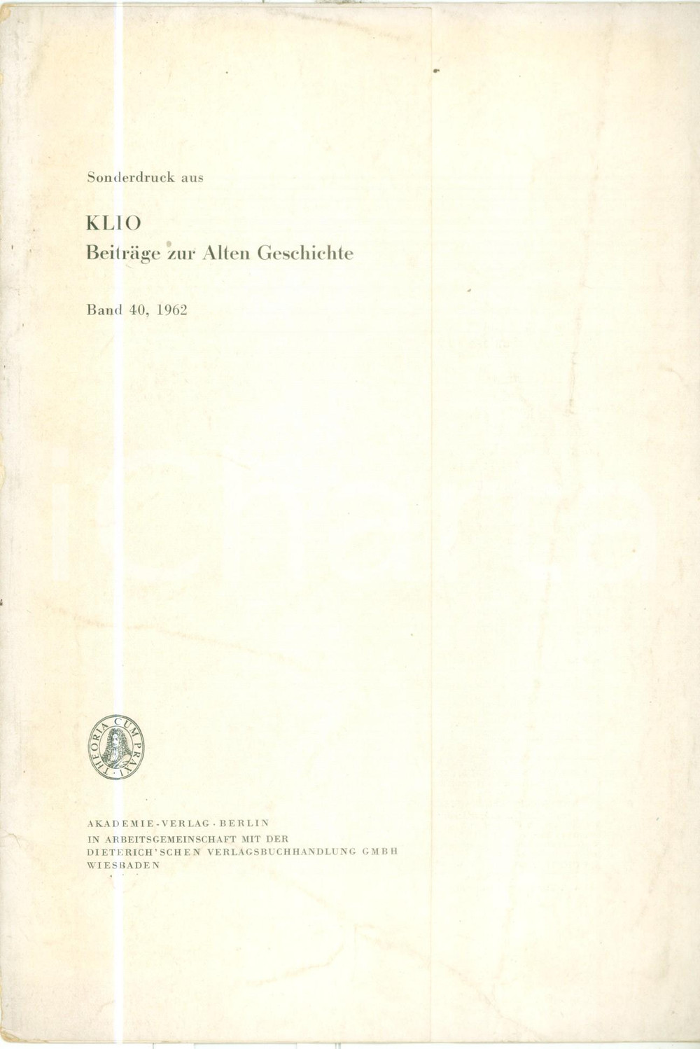 Libro, pubblicazione d epoca 1962 Egon MAROTI In memoriam Aureliii FORSTER Pubblicazione estratto 1