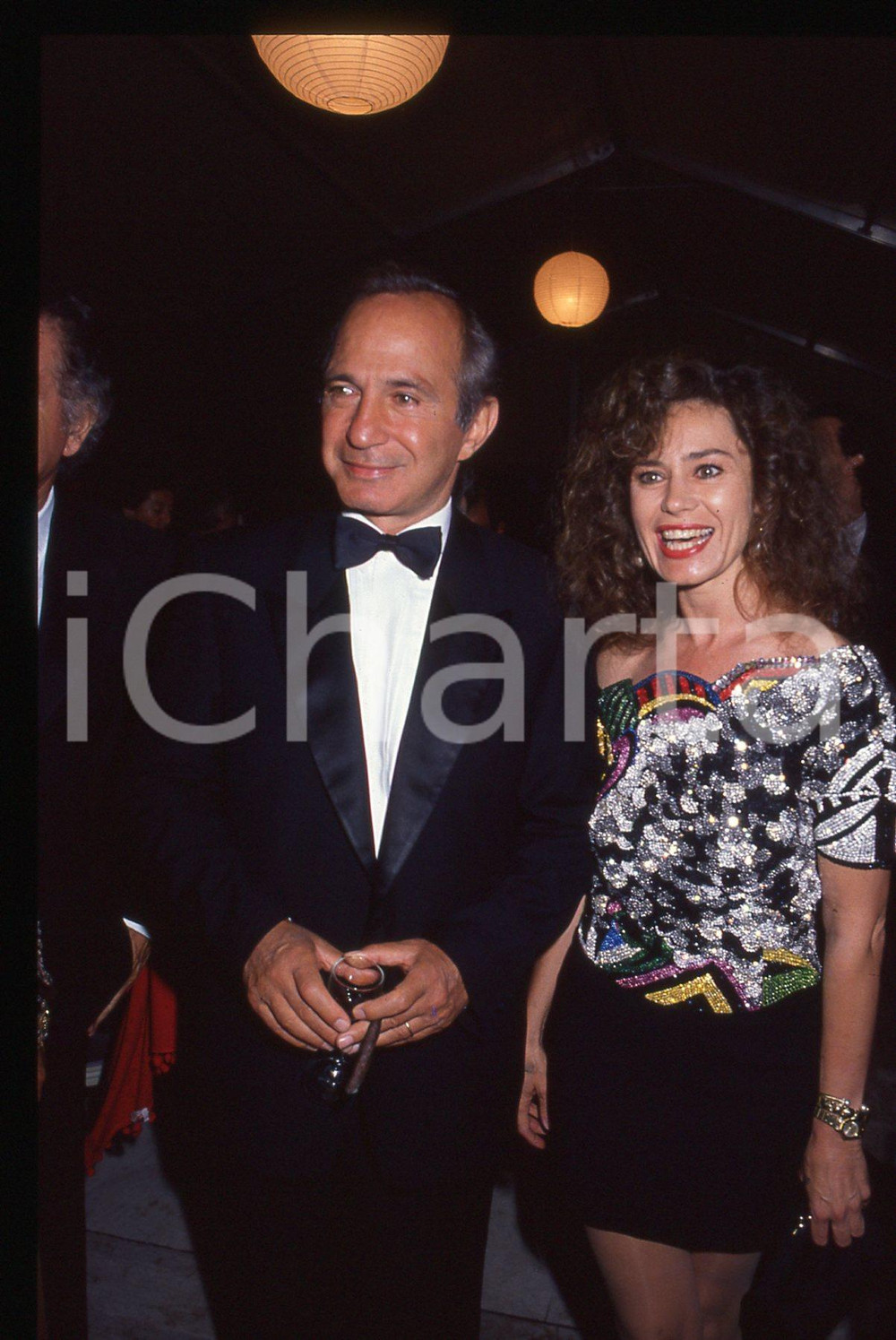 Fotografia d epoca originale 35mm vintage slide 1990 ca COMO Corinne CLERY Ben GAZZARA Viva Hollywood 1 1