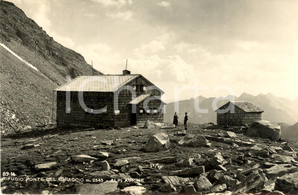 Cartolina originale da collezione 1954 BRESSANONE (BZ) Rifugio PONTE di GHIACCIO / EDELRAUTHUTTE *Cartolina FP VG 1