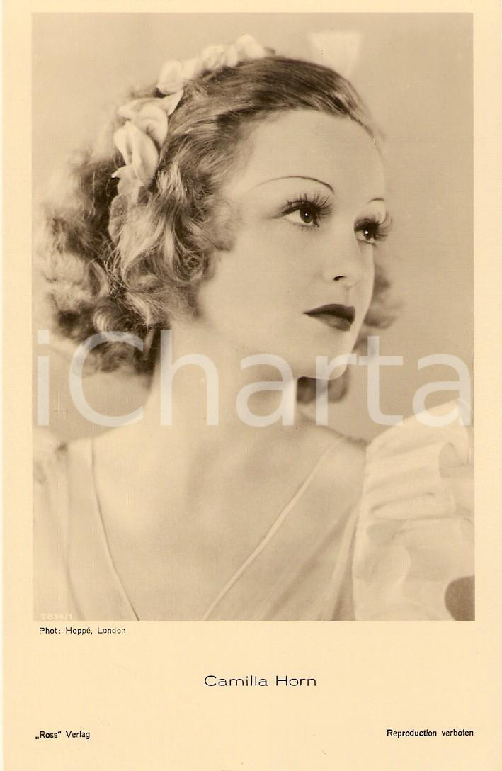 Cartolina originale da collezione 1935 ca CINEMA Actress Camilla HORN Portrait *Cartolina FP NV 1
