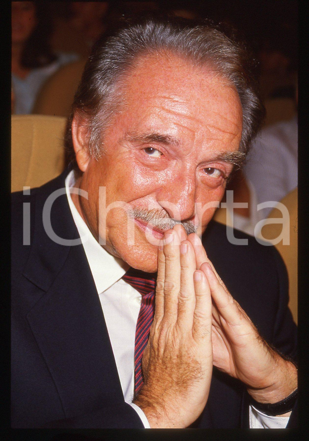 35mm vintage slide* 1987 VENEZIA Ugo TOGNAZZI alla MOSTRA DEL CINEMA *Ritratto 2