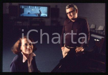 35mm vintage slide* 1980 ca ITALY pianist musician Pino CALVI in the studio (8)