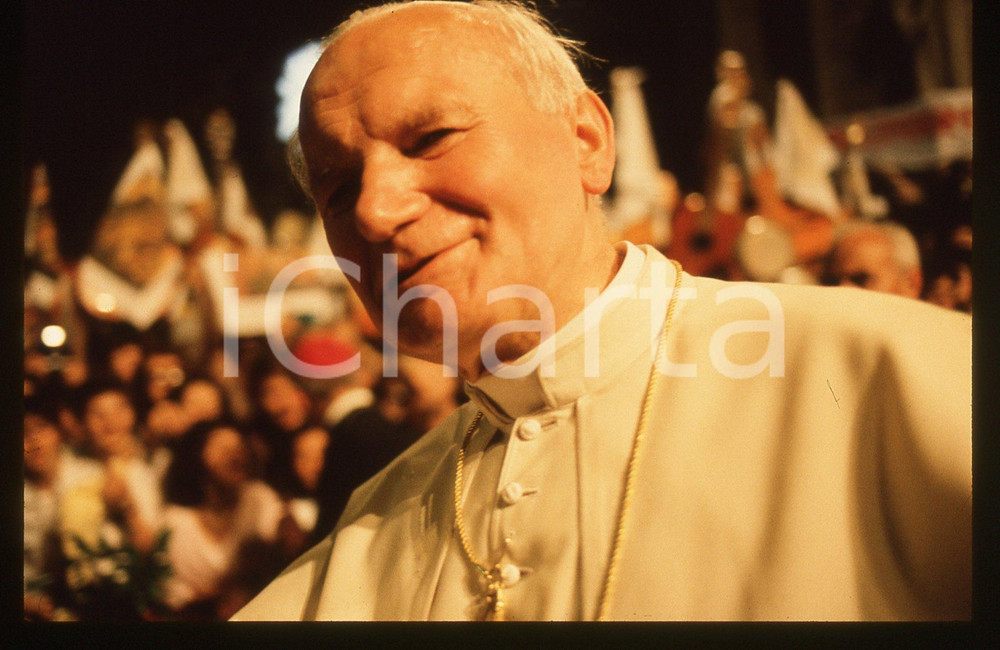 35mm vintage slide* 1990 ca PAPA GIOVANNI PAOLO II - Ritratto (1)